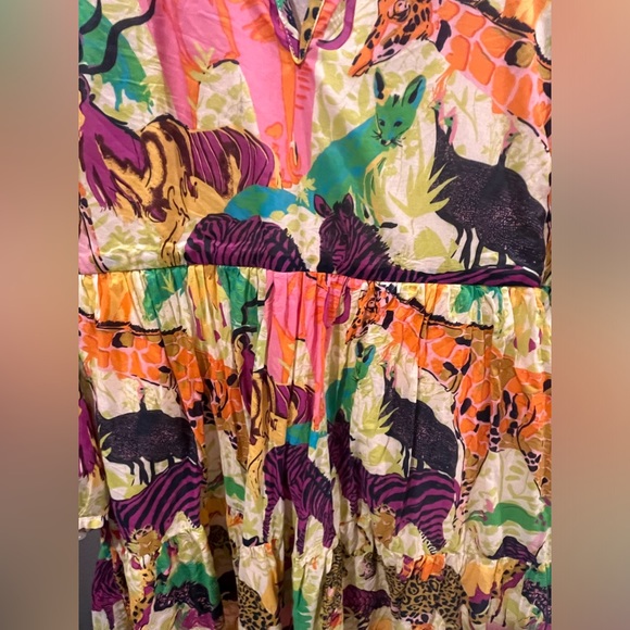 J. Crew Safari Print Dress Size Small - Picture 5 of 7